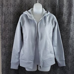 Under Armour Gray Fleece Full Zip Athletic Hoodie